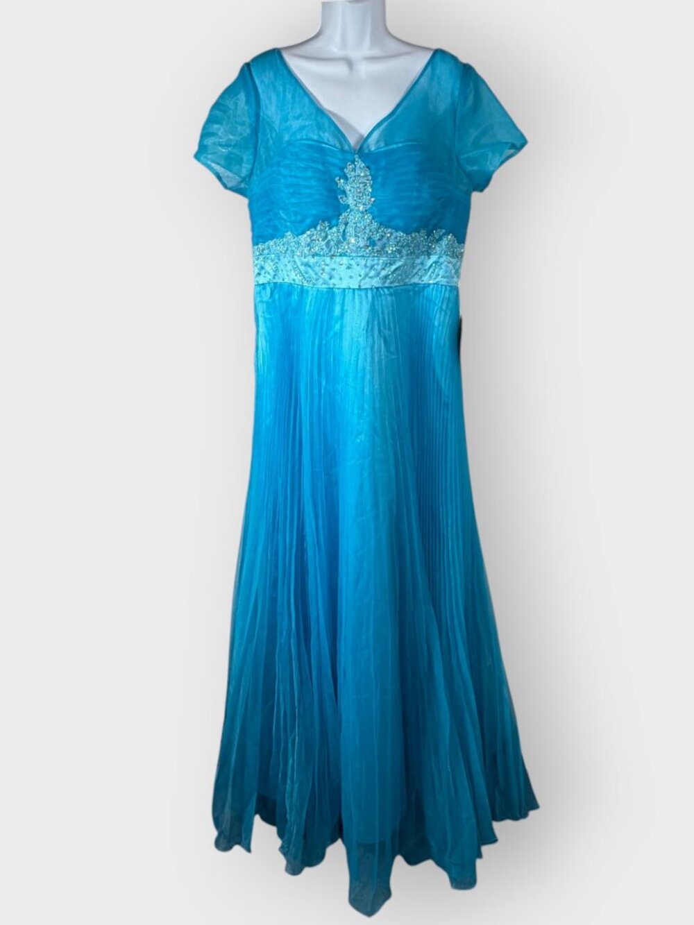 NEW Light in the Box Formal Dress | 16W | Turquoise Organza | HOCO Prom